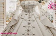 لباس عروس دست دوز الهام حمیدی به مناسبت سالگرد ازدواجش